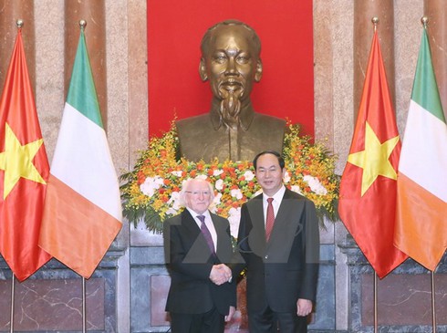 Chủ tịch nước Trần Đại Quang hội đàm với Tổng thống Ireland - ảnh 1