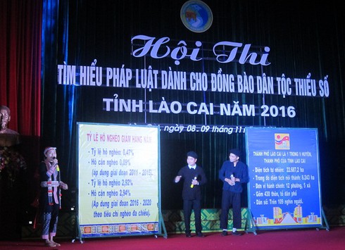 Đồng bào dân tộc thiểu số Lào Cai tìm hiểu về pháp luật - ảnh 1