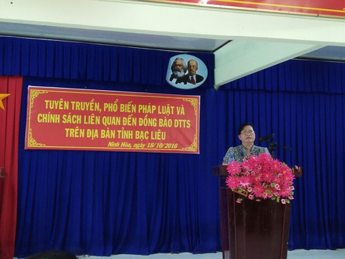 Ban Dân tộc tỉnh Bạc Liêu lần thứ 3 tổ chức tuyên truyền pháp luật cho đồng bào dân tộc thiểu số - ảnh 1