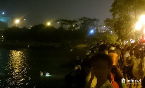 Phát hiện thi thể người đàn ông nổi trên mặt hồ Linh Đàm - ảnh 1