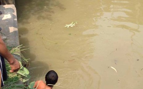 Bị tàu hỏa đâm, lái xe rơi xuống cống tử vong - ảnh 2