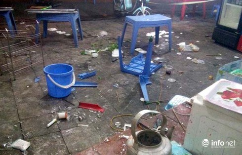 Nhóm côn đồ tấn công quán lẩu giữa Thủ đô, một cụ ông tử vong - ảnh 3