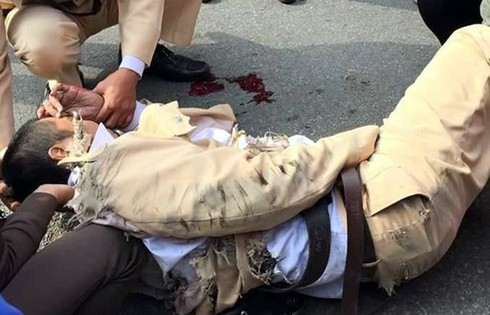 Lái xe tông CSGT bị khởi tố về hành vi giết người - ảnh 1