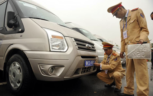 Xe ô tô phục vụ Đại hội Đảng 12 mang biển số riêng - ảnh 2