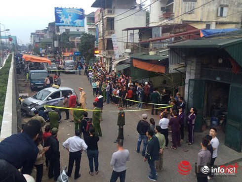 Khởi tố lái xe đâm chết 2 bà cháu ở Phúc Tân, Hà Nội - ảnh 1