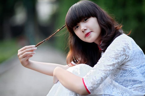 Vẻ đẹp trong sáng của nữ sinh Việt trong tà áo dài - ảnh 6