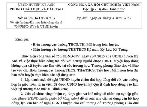 Hà Tĩnh: Đột ngột cắt hợp đồng 200 giáo viên không qua xét tuyển - ảnh 3