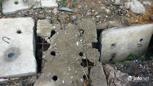 Hàng loạt nắp cống rãnh trên quốc lộ 1A bị vỡ nát - ảnh 4