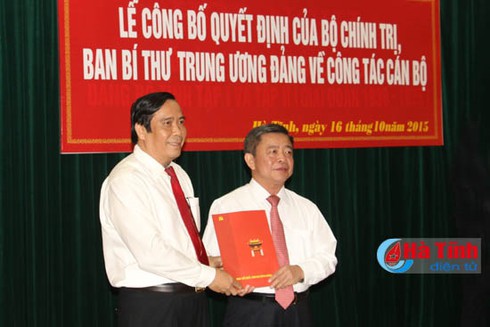 Ông Võ Kim Cự thôi giữ chức Bí thư Tỉnh ủy Hà Tĩnh - ảnh 1