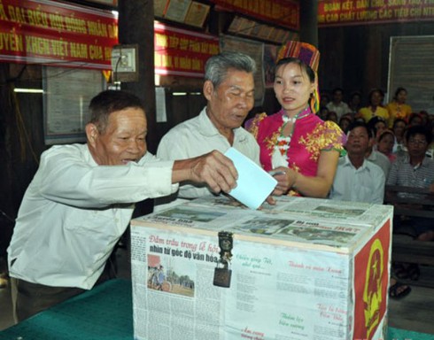 Hơn 28.500 cử tri Nghệ An đi bầu cử sớm - ảnh 1