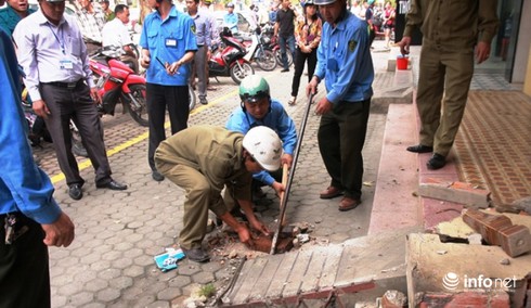 Nghệ An: Người dân tự đập bỏ bậc tam cấp, trả lại vỉa hè cho người đi bộ - ảnh 5