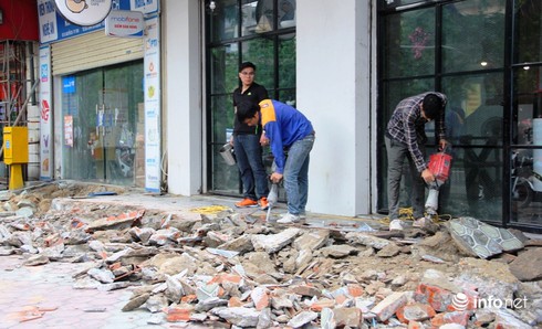 TP Vinh bắt đầu ra quân chiến dịch giải tỏa vỉa hè - ảnh 2