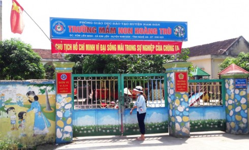 Nghệ An: Bình ga bốc cháy, hàng trăm học sinh mầm non phải sơ tán khẩn cấp - ảnh 2