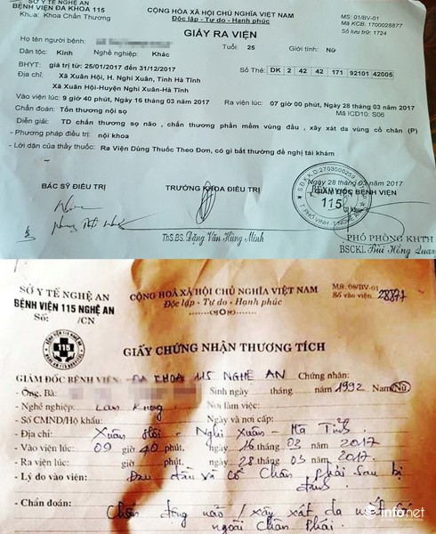 Hà Tĩnh: Đạp vợ bất tỉnh, chồng bị cấm xuất cảnh và phải nộp phạt 2,5 triệu - ảnh 2