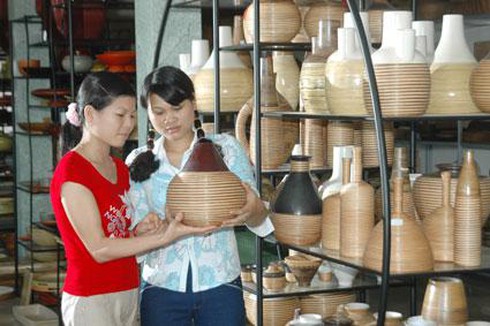 Sản phẩm thủ công mỹ nghệ làng nghề ở Chương Mỹ.