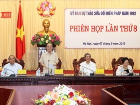 Ủy ban Dự thảo sửa đổi Hiến pháp họp Phiên thứ 8 - ảnh 1