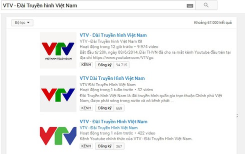 Kênh Youtube của VTV dừng hoạt động - ảnh 1