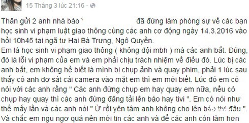 Tranh cãi: Đăng ảnh học sinh vi phạm giao thông có phạm luật? - ảnh 2
