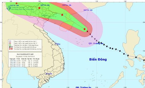 Tin bão gần bờ, cơn bão số 2: Cách Hoàng Sa 250km - ảnh 1