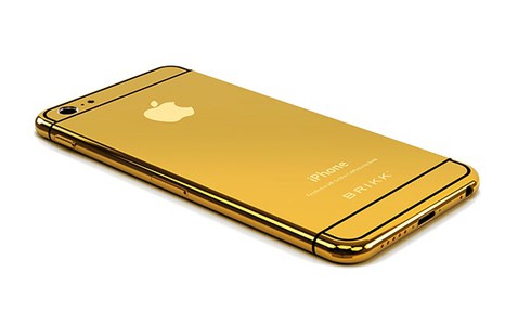 iPhone 6 được mạ vàng, logo đính kim cương - ảnh 1