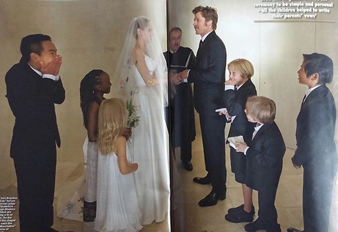 Trọn bộ ảnh cưới đẹp như mơ của Angelina Jolie và Brad Pitt - ảnh 2