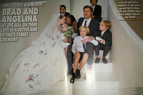 Trọn bộ ảnh cưới đẹp như mơ của Angelina Jolie và Brad Pitt - ảnh 5