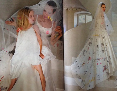 Trọn bộ ảnh cưới đẹp như mơ của Angelina Jolie và Brad Pitt - ảnh 6