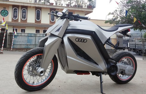 Môtô e-Tron tự chế 'độc nhất' của thợ Đồng Nai - ảnh 1
