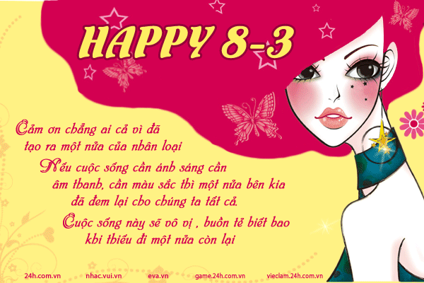 Thiệp mừng 8/3 kèm lời chúc đẹp, hay, ý nghĩa - ảnh 4