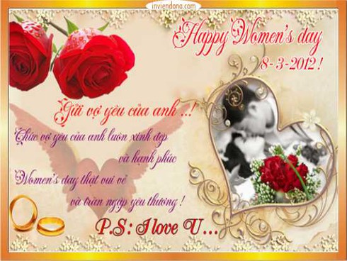 Thiệp mừng 8/3 kèm lời chúc đẹp, hay, ý nghĩa - ảnh 9