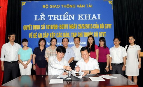 Triển khai quyết định sắp xếp lại báo chí Bộ GTVT - ảnh 1