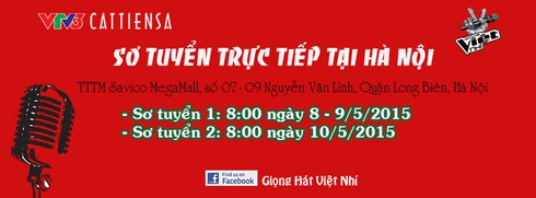 Hướng dẫn tham gia sơ tuyển trực tiếp Giọng hát Việt nhí 2015 ở Hà Nội - ảnh 1