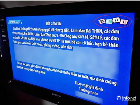 VTVcab lại gây sốc: Đăng lời cảm tạ của tang gia trên kênh thiếu nhi - ảnh 1