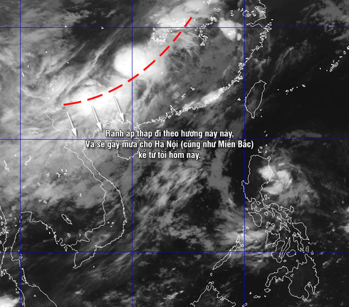 Dự báo thời tiết 23/7: Từ đêm nay Bắc bộ có mưa to đến rất to - ảnh 1