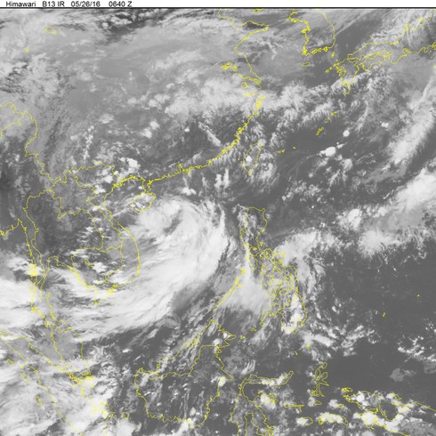 Tin áp thấp nhiệt đới trên Biển Đông chiều 26/5 và dự báo thời tiết 10 ngày - ảnh 1