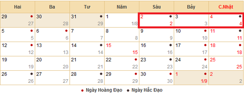 Lễ 2/9 người lao động được nghỉ 3 ngày liên tục - ảnh 1