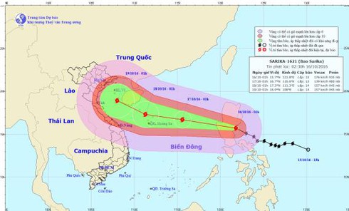 Tin bão gần Biển Đông mới nhất 16/10 và tin lũ khẩn cấp ở Hà Tĩnh, Quảng Bình, Nghệ An - ảnh 1