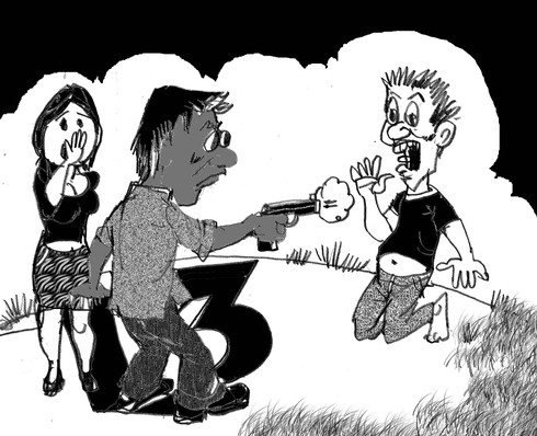 Cơn cuồng ghen của gã chồng bị