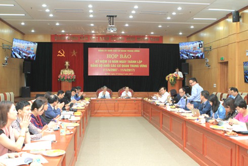 Hướng tới kỷ niệm 10 năm thành lập Đảng bộ Khối các cơ quan Trung ương - ảnh 1