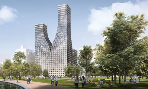 Trang trí nghệ thuật cho các tòa nhà cao tầng ở New York - ảnh 2