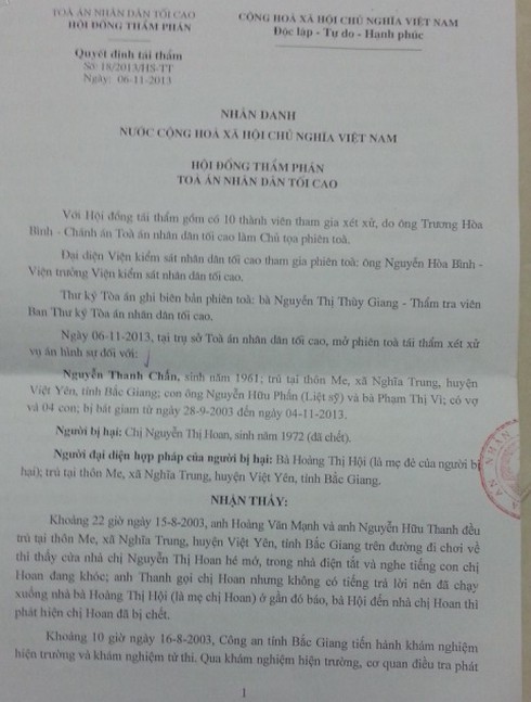 Gia đình Lý Nguyễn Chung biết ông Chấn vô tội từ 10 năm trước - ảnh 1