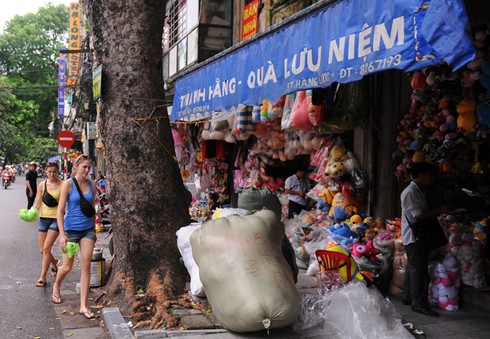 Chùm ảnh: Du khách nước ngoài vất vả với giao thông Hà Nội - ảnh 6