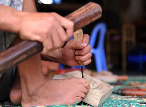 Nhộn nhịp làng làm khuôn bánh Trung Thu truyền thống của Hà Nội - ảnh 7