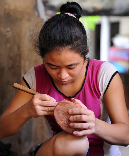 Nhộn nhịp làng làm khuôn bánh Trung Thu truyền thống của Hà Nội - ảnh 8