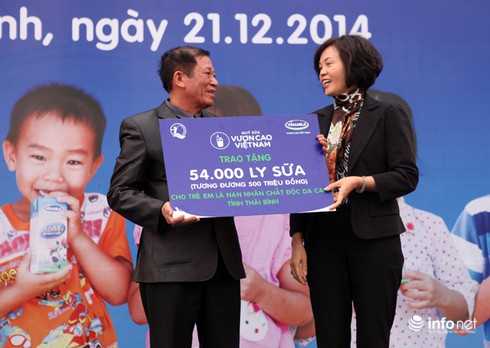54.000 ly sữa đến tay trẻ khuyết tật Thái Bình - ảnh 2