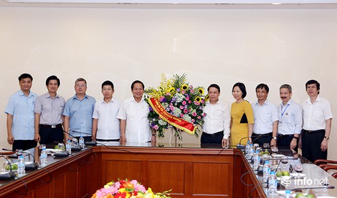 Bộ trưởng Trương Minh Tuấn thăm, chúc mừng 21/6 bốn cơ quan báo chí chủ lực - ảnh 4