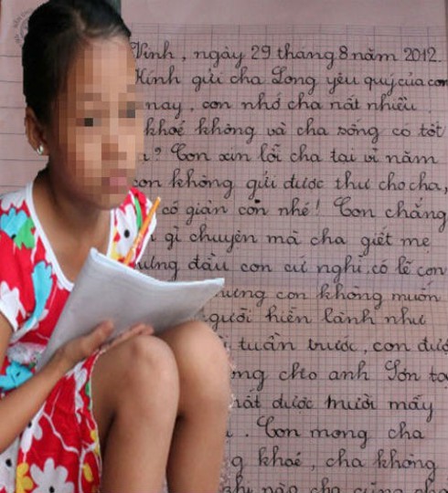 Hai bức thư cảm động của người cha tử tù và đứa con mồ côi