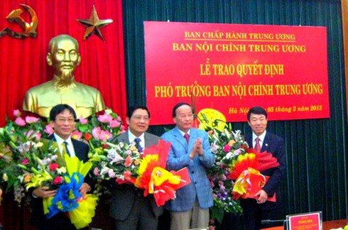 Bổ nhiệm 3 Phó Trưởng Ban Nội chính Trung ương - ảnh 1