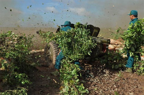 Xem pháo binh Quân khu 9 kiểm tra bắn đạn thật trên biển - ảnh 1