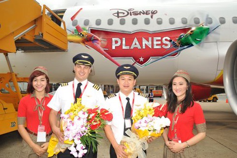 VietJetAir ra mắt máy bay mới sơn hoạt hình 3D phim “Planes” - ảnh 1